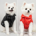 luxury soft cute winter small pet dog clothes